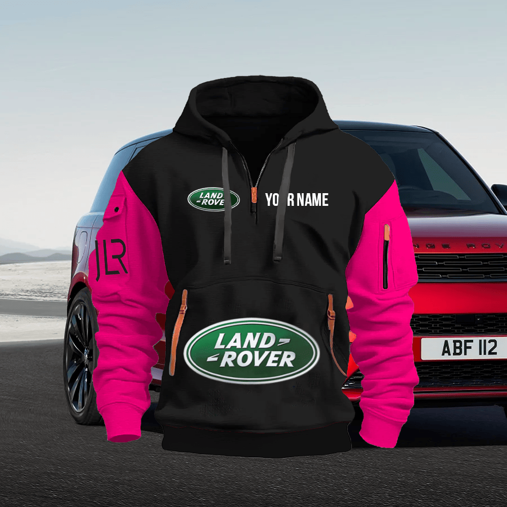 LR Custom Print Name Quarter Zipper Hoodie