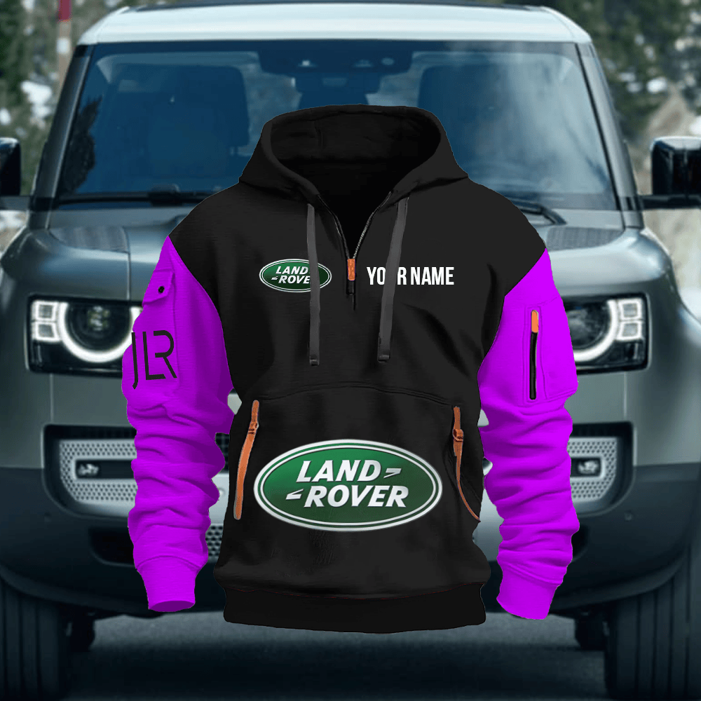 LR Custom Print Name Quarter Zipper Hoodie