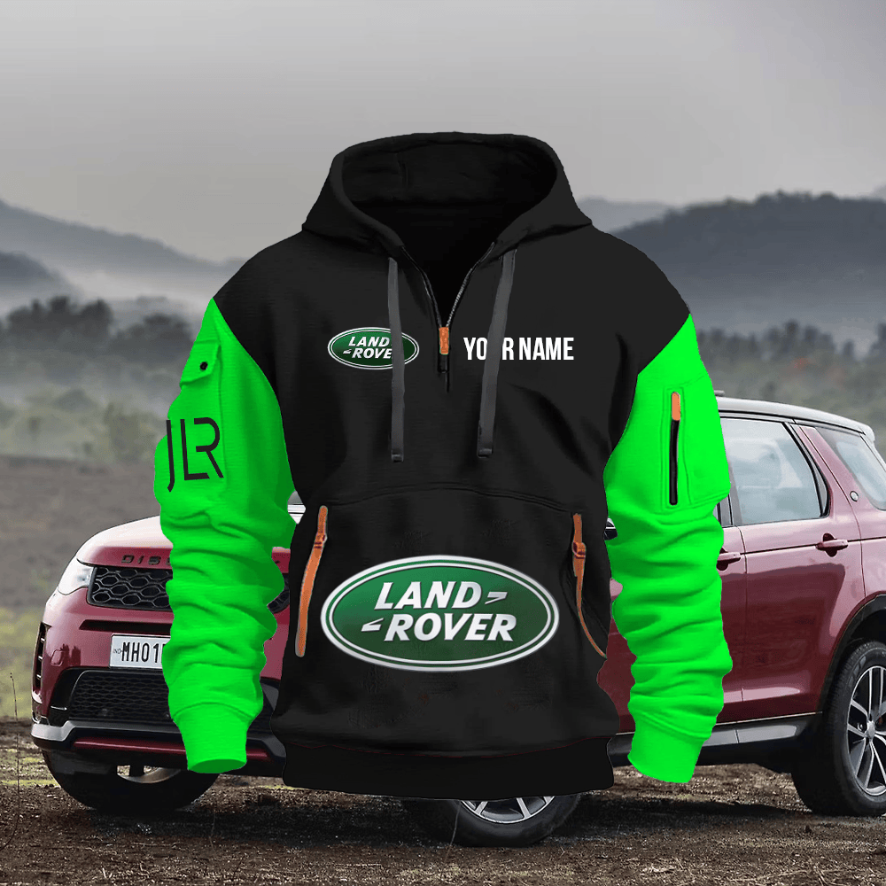 LR Custom Print Name Quarter Zipper Hoodie