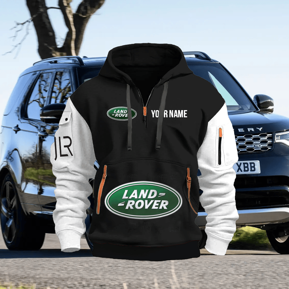LR Custom Print Name Quarter Zipper Hoodie