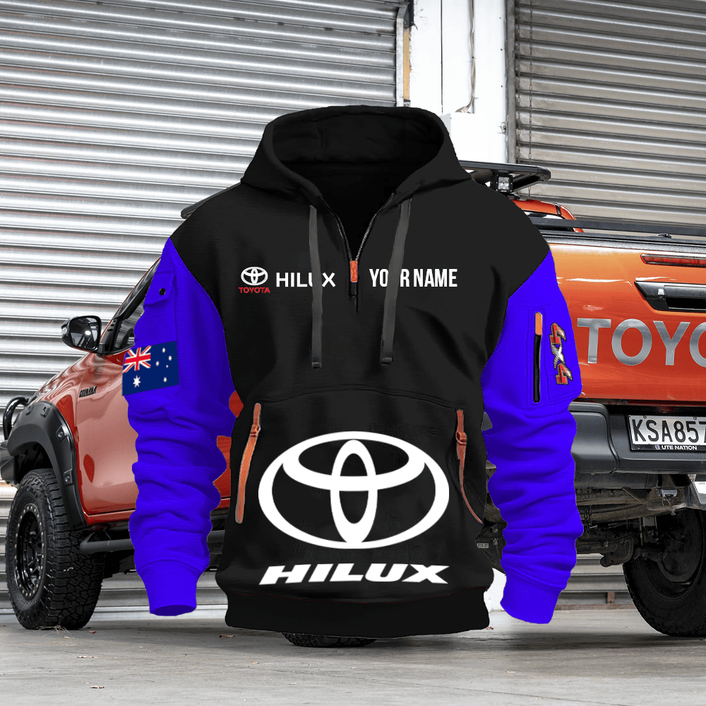 HL Custom Print Name Quarter Zipper Hoodie