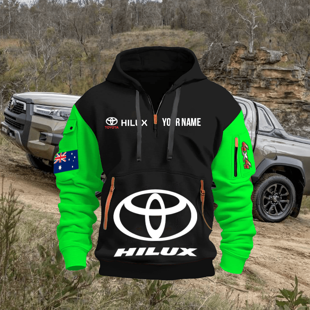 HL Custom Print Name Quarter Zipper Hoodie