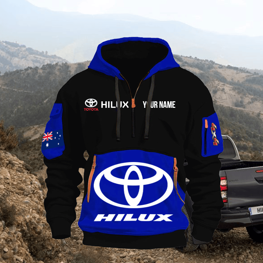 HL Print Name Quarter Zipper Hoodie