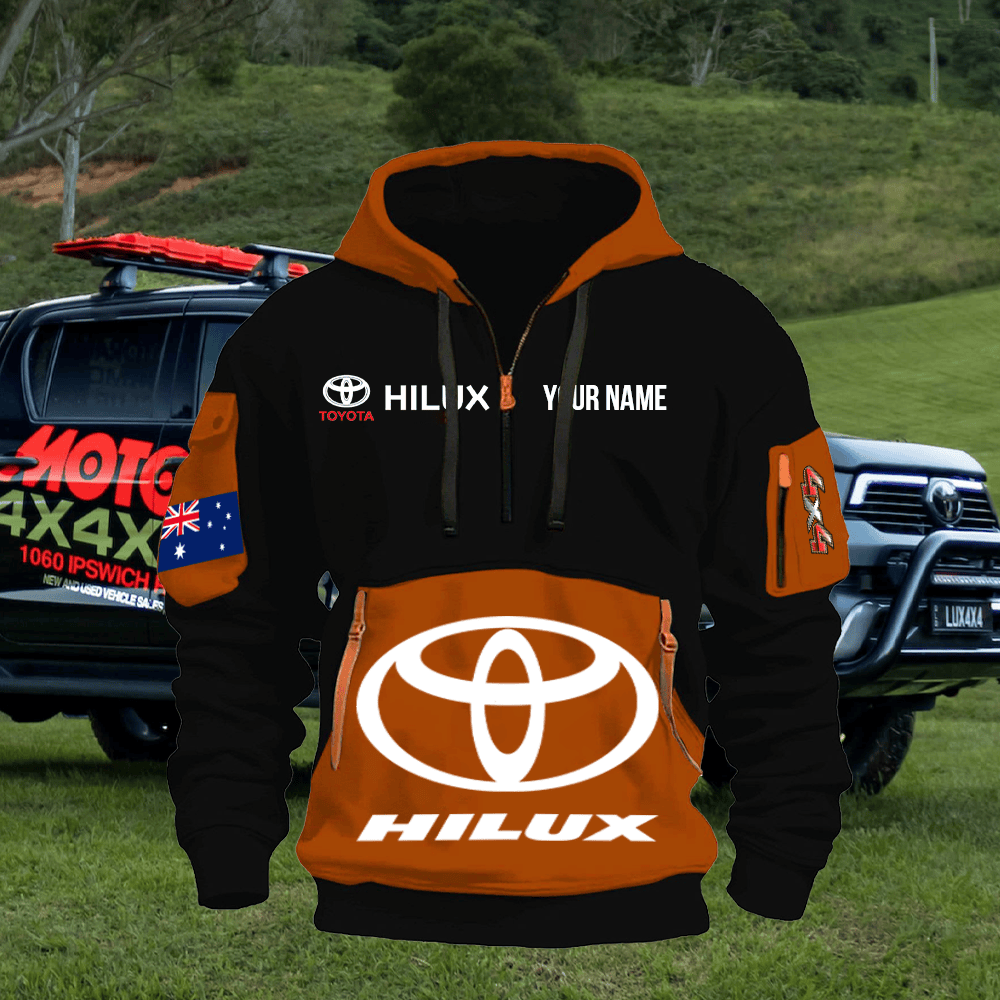 HL Print Name Quarter Zipper Hoodie