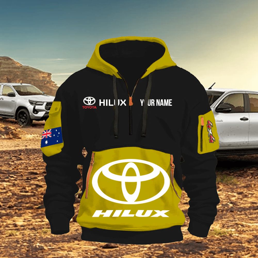 HL Print Name Quarter Zipper Hoodie