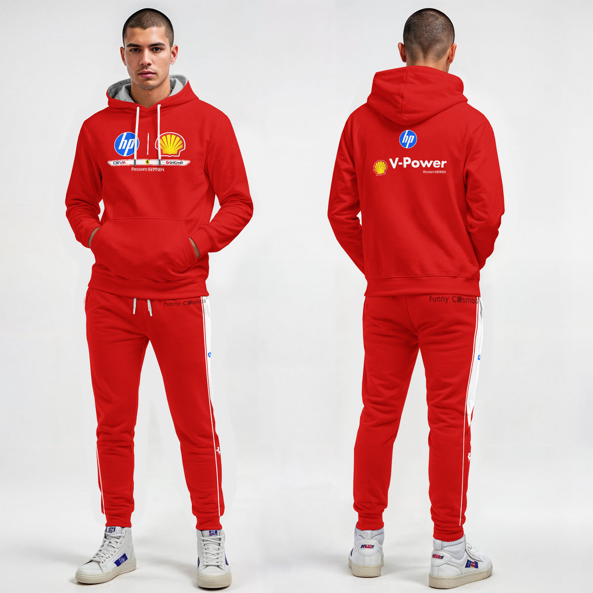 Scuderia Ferrari 2026 F1 Team Edition White Costume Racing Suit