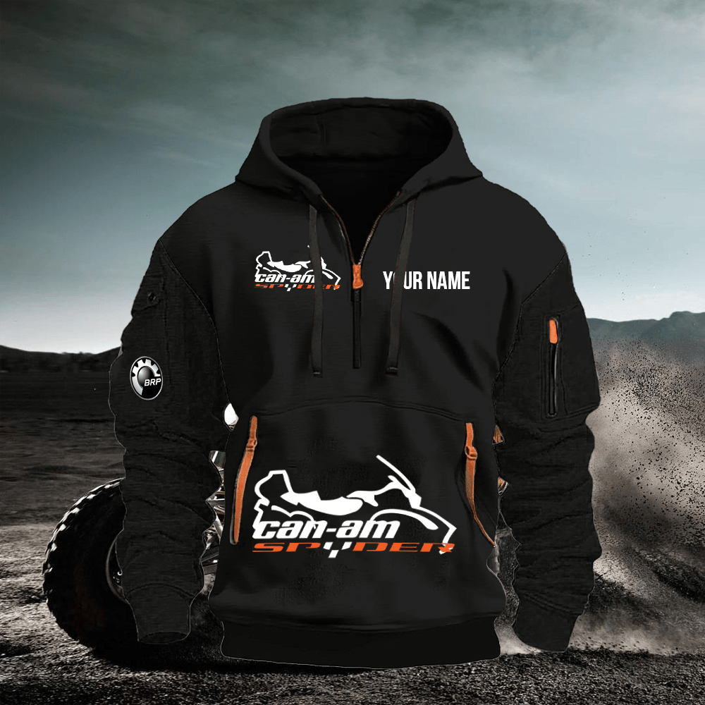 SPD Custom Name Quarter Zipper Hoodie
