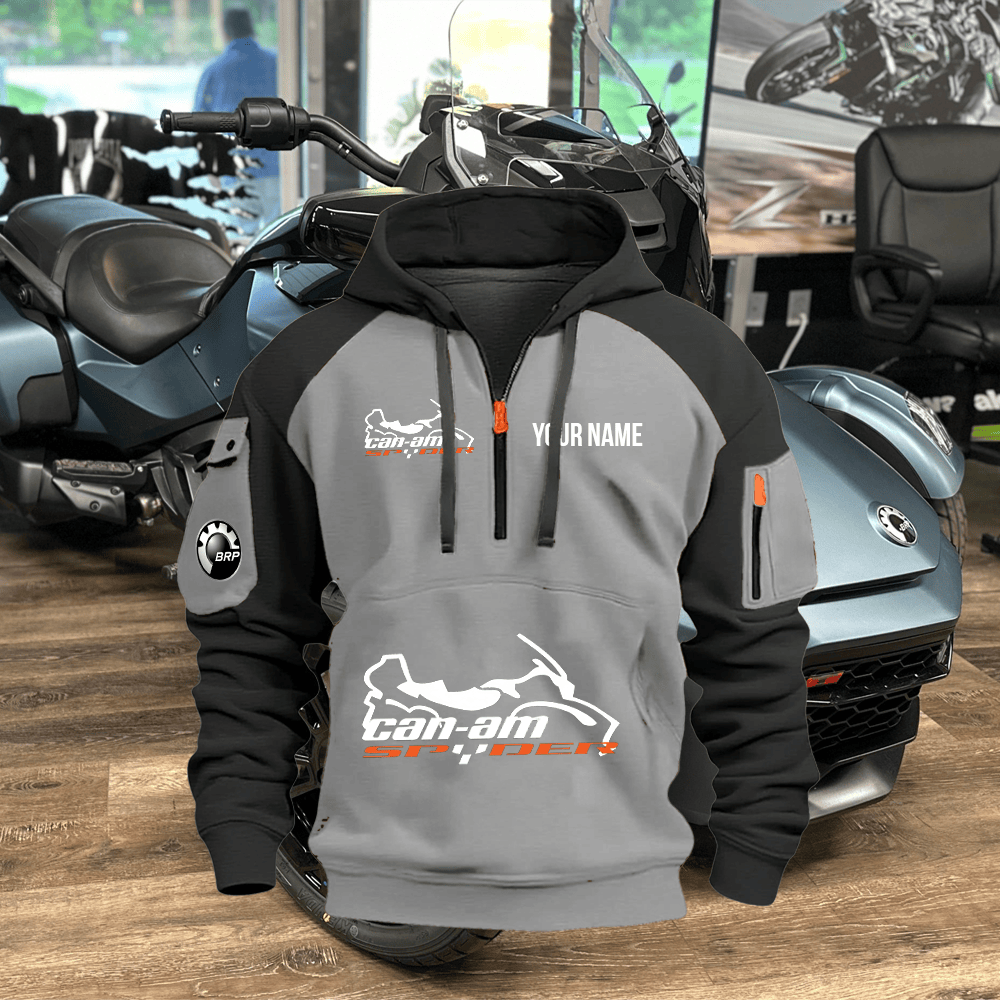 SPD Custom Name Quarter Zipper Hoodie