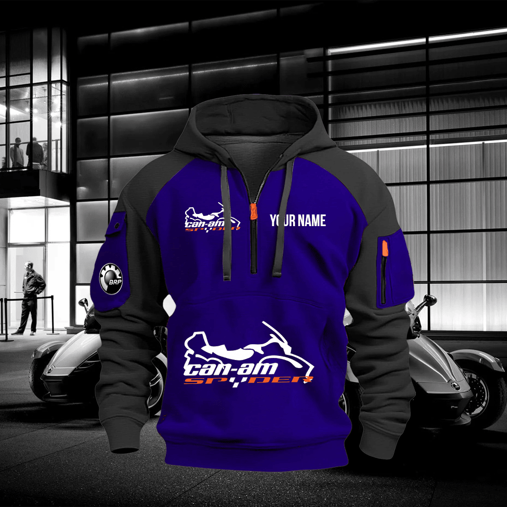 SPD Custom Name Quarter Zipper Hoodie