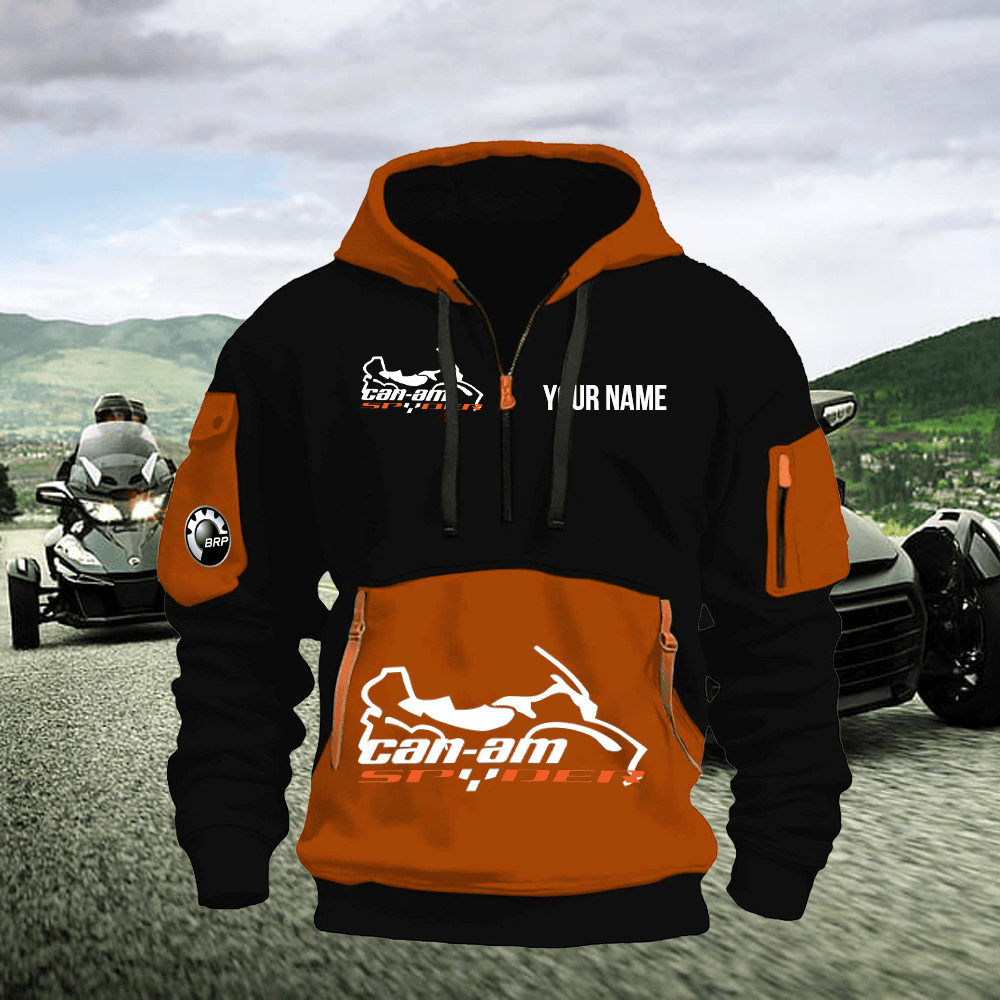 SPD Print Name Quarter Zipper Hoodie