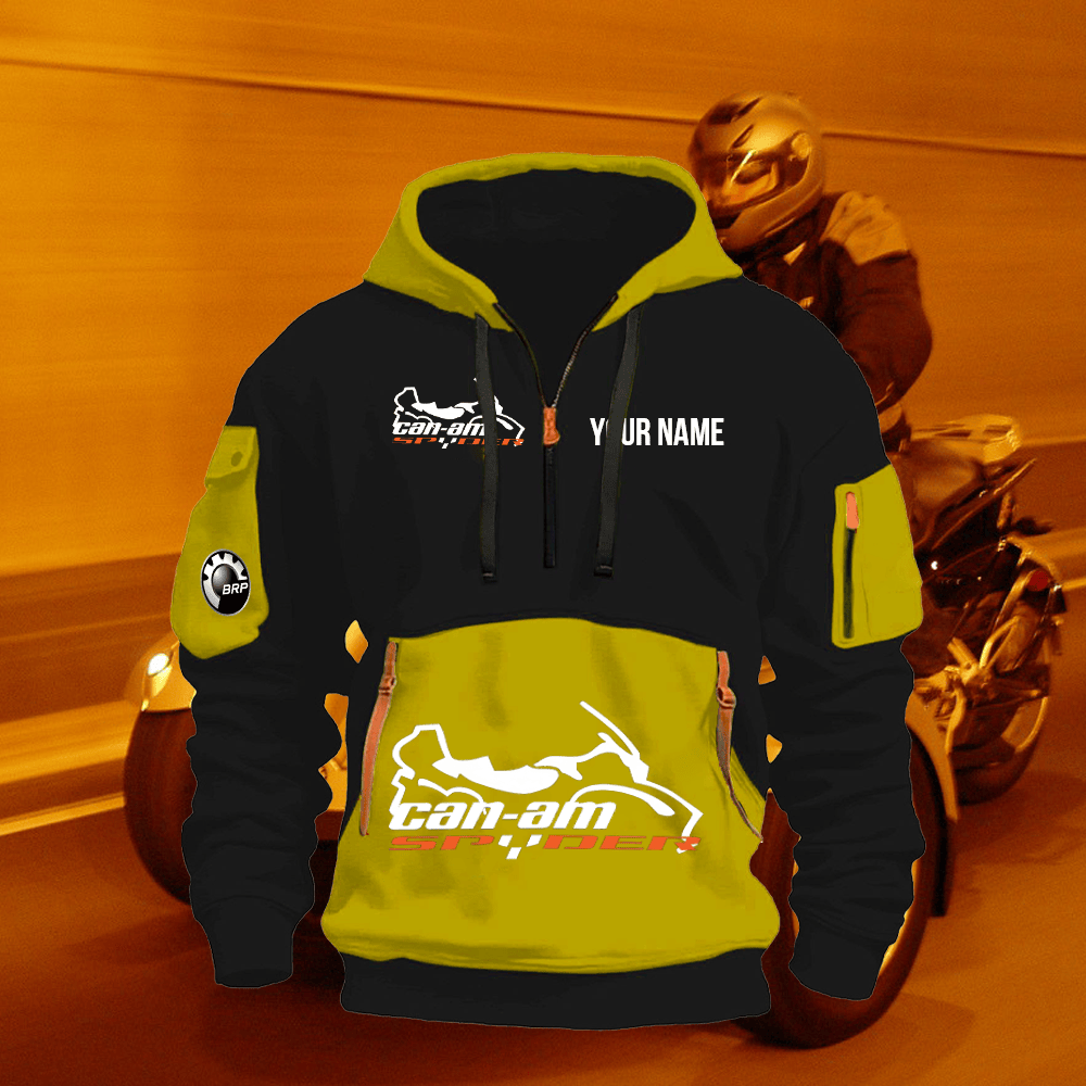 SPD Print Name Quarter Zipper Hoodie