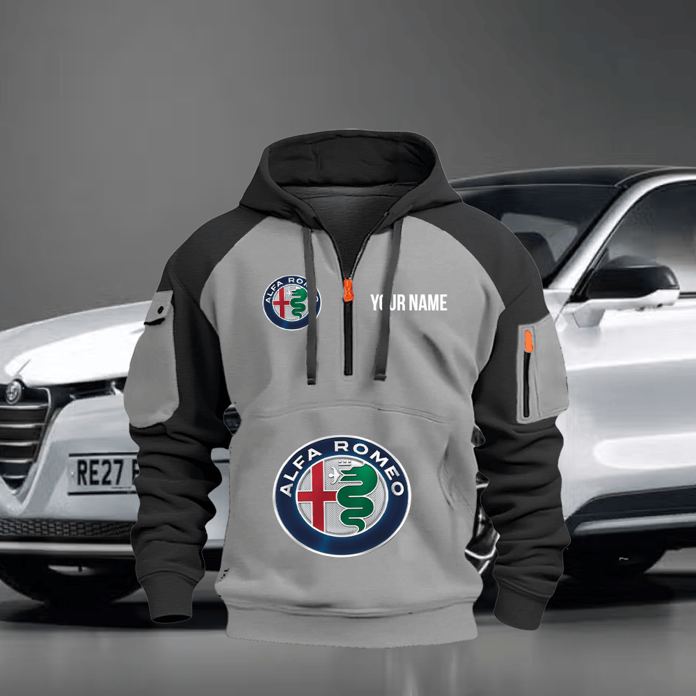 AF Custom Name Quarter Zipper Hoodie