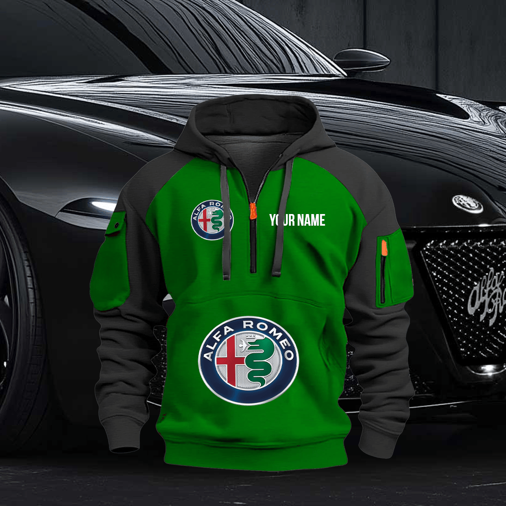 AF Custom Name Quarter Zipper Hoodie