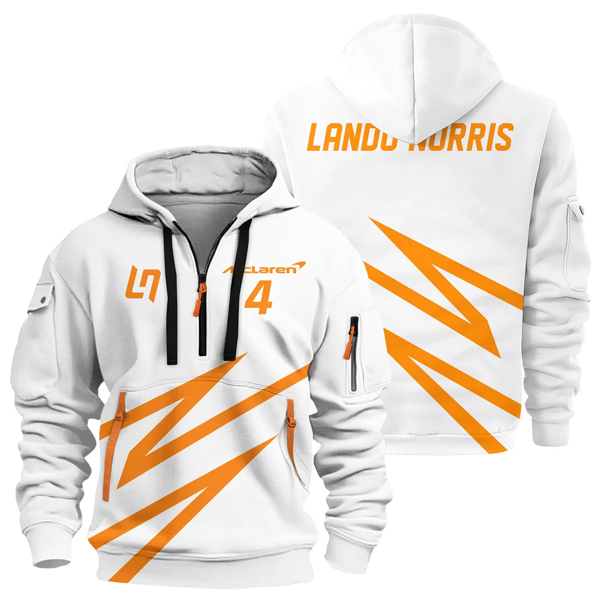 Lando Norris McLaren F1 Exclusive Logo Hoodie Half Zip BLMCL10425A43HZ