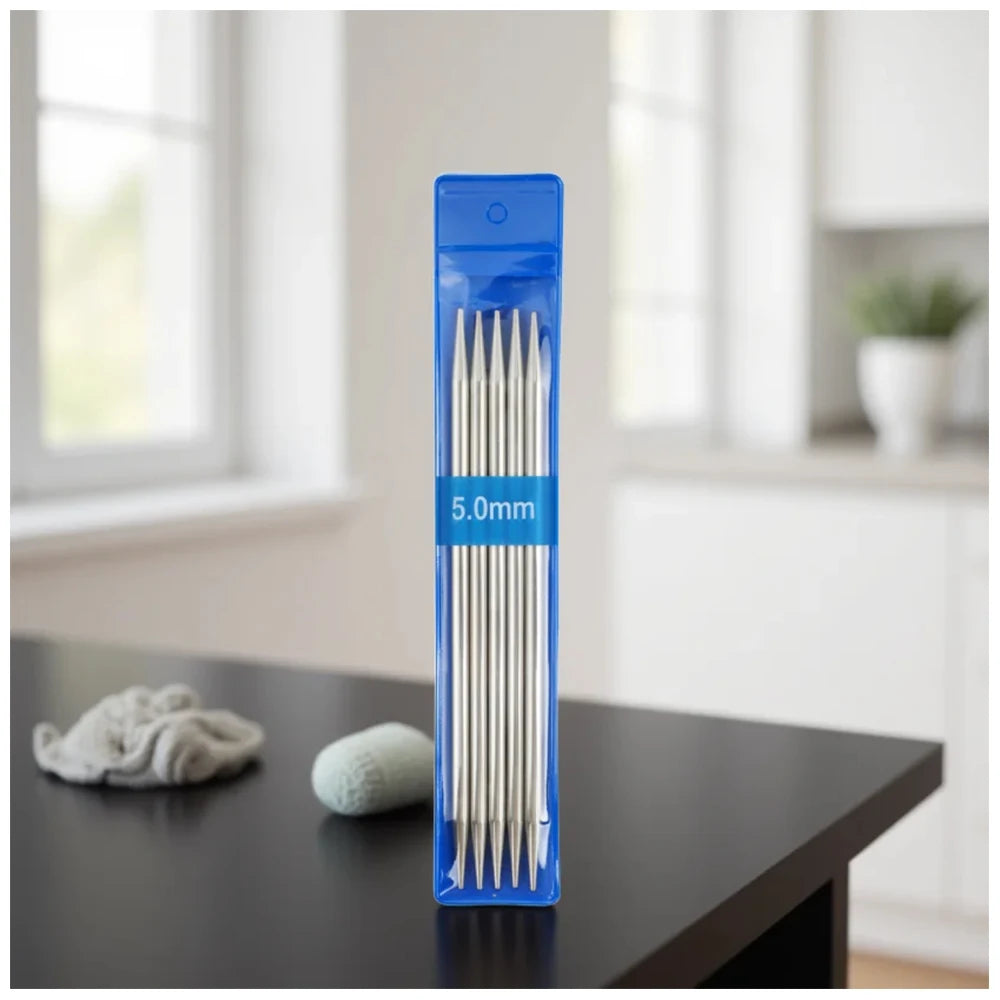 1.5mm - 5mm Stainless Steel Knitting Needles Set DIY Yarn Handmade Knitting Tools Knitting Needles