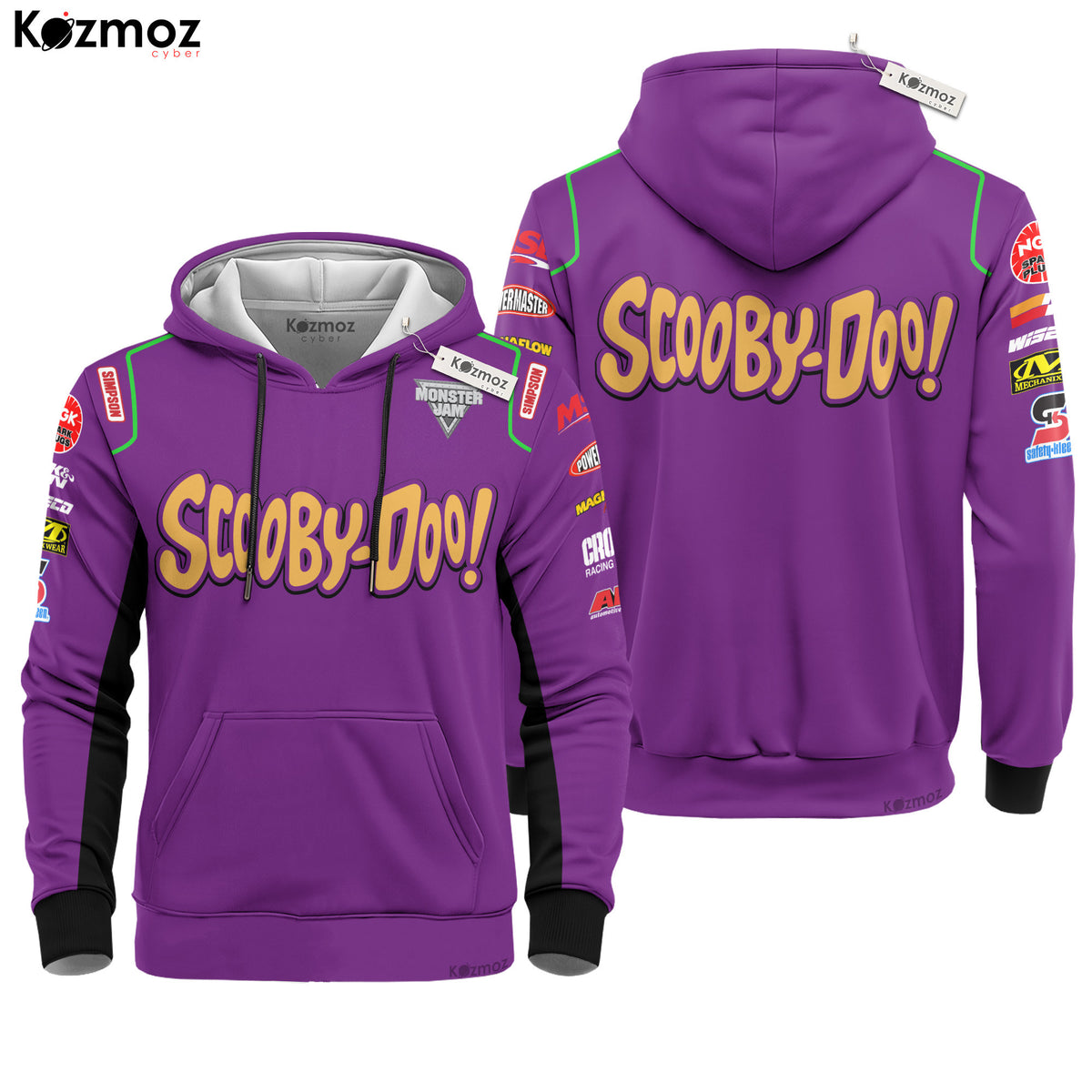 Scooby-Doo Monster Truck Racing Inspired Hoodie & Jogger - Monster Jam Racing Suit -