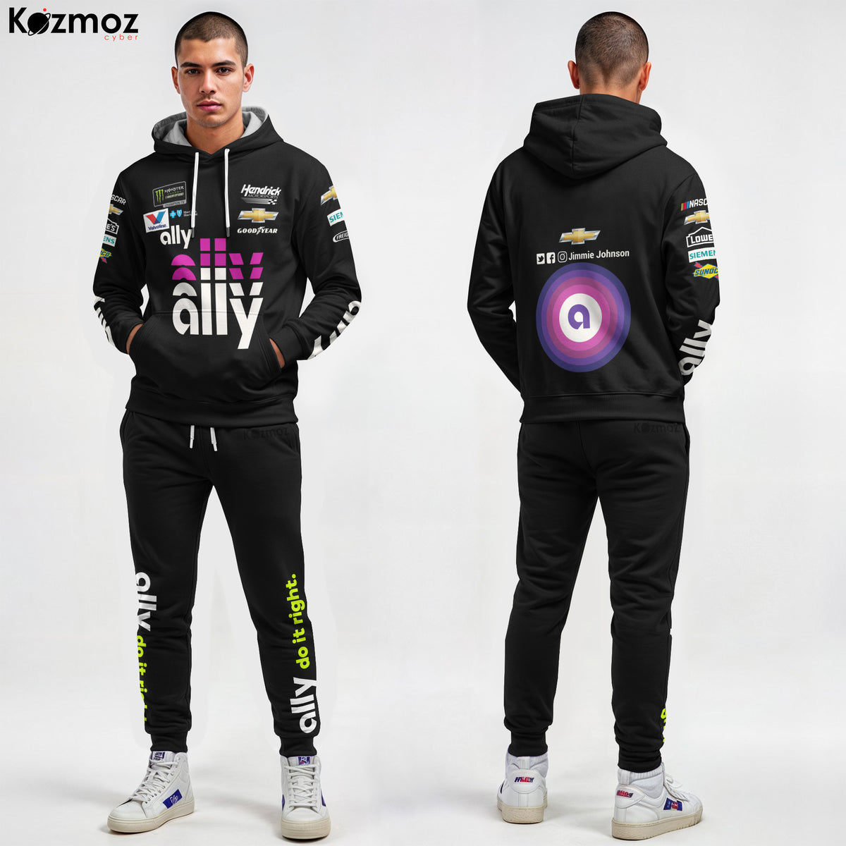 Jimmie Johnson Racing Suit Ally Purple 2020 Collection - NASCAR Racing Team