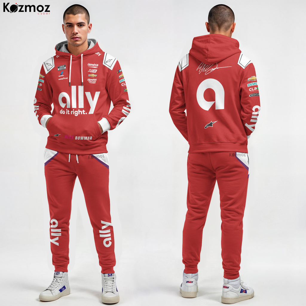 Alex Bowman Racing Suit Ally Red 2024 Collection - NASCAR Racing Team