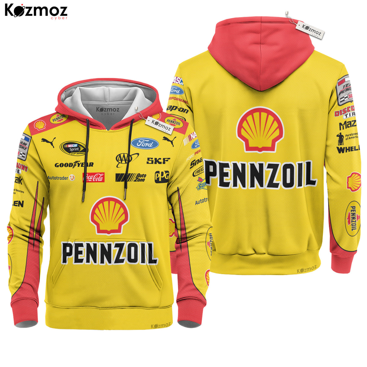 Joey Logano Racing Suit Shell-Pennzoil #22 2018 Collection - NASCAR Racing Team
