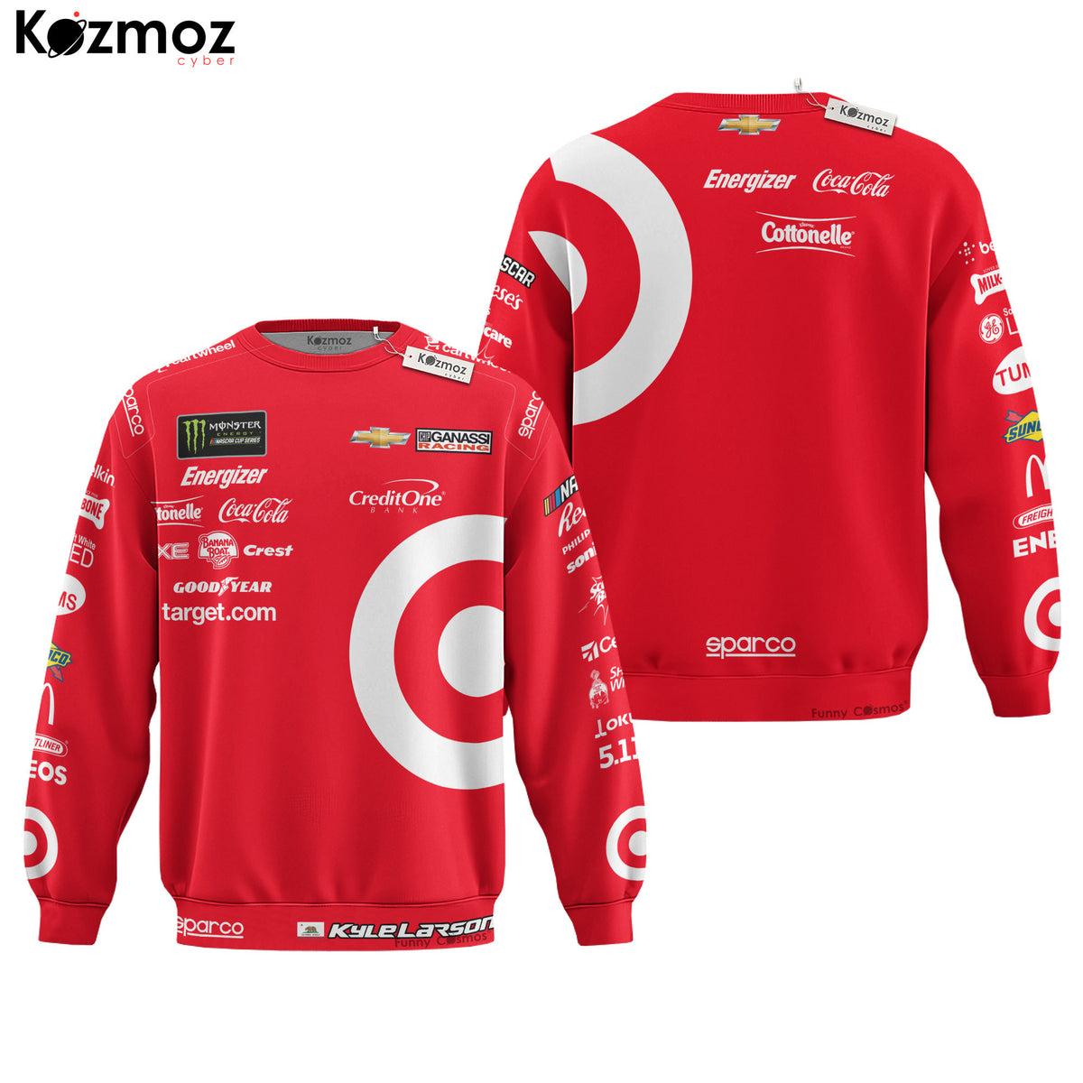 Kyle Larson Racing Firesuit Costume Target Sparco 2025 Collection - Hendrick Motorsports NASCAR Racing Team