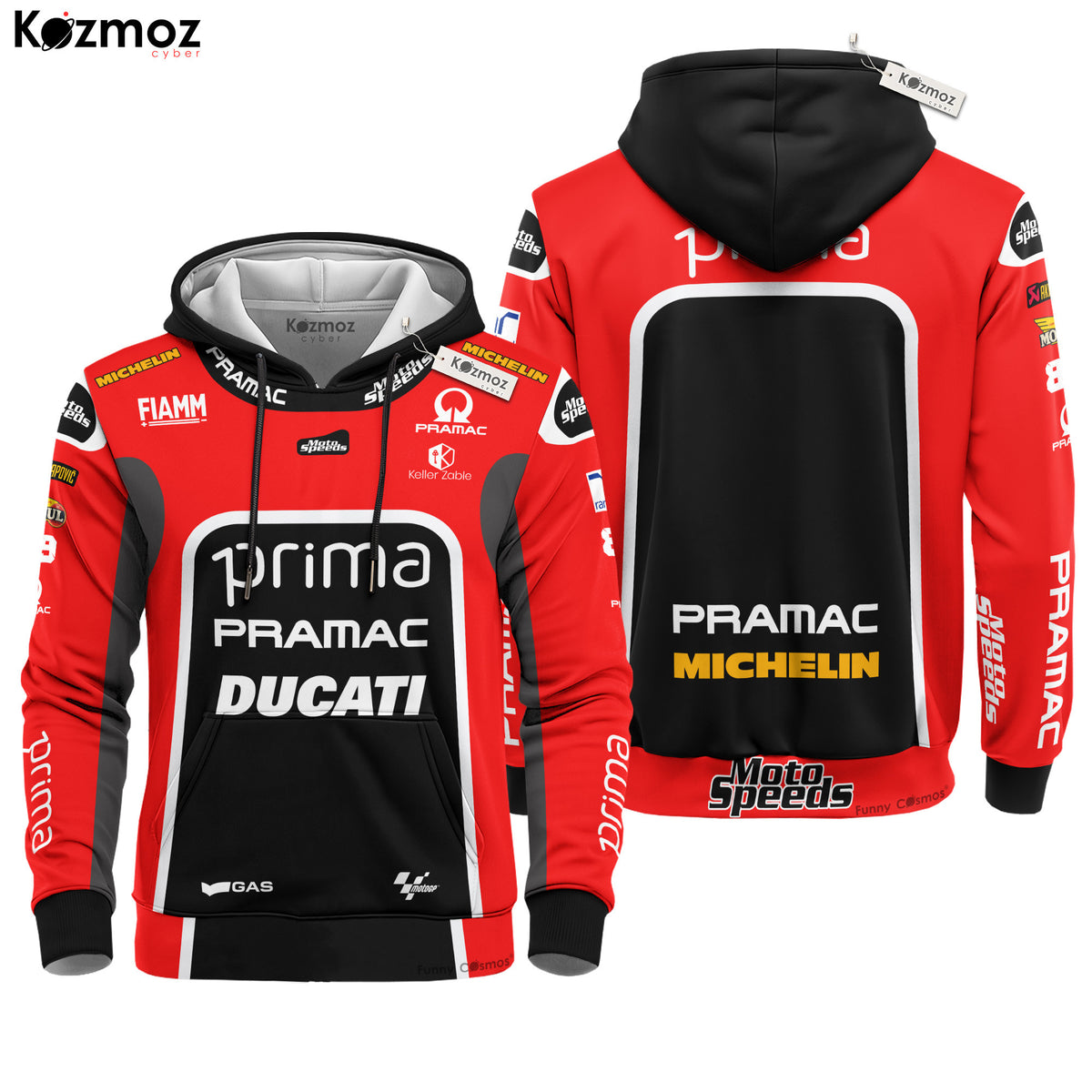 Jorge Martin Racing Suit Ducati British GP 2024 Collection - Ducati MotoGP Racing Team
