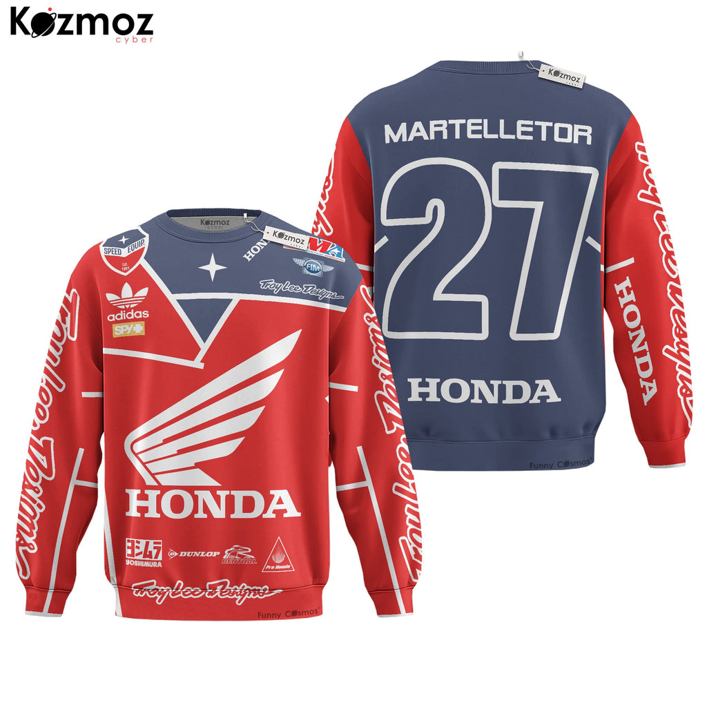 Honda HRC Motocross Hoodie Racing Costume - HRC Racing Team